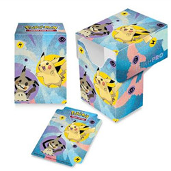 UP - PIKACHU & MIMIKYU FULL VIEW DECK BOX FOR POKÉMON