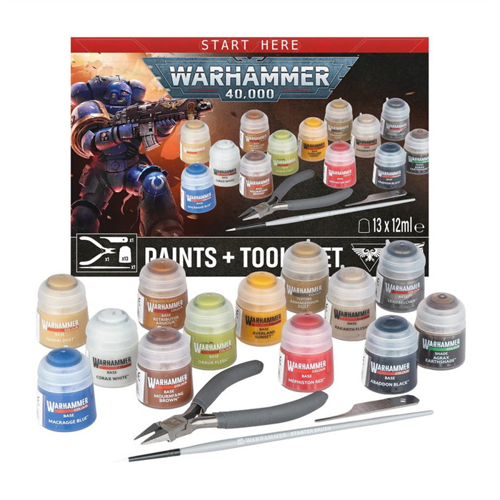 WARHAMMER 40,000: SET PEINTURES + OUTILS WARHAMMER 40,000: SET PEINTURES + OUTILS